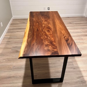 Live Edge Desk with U Shaped Legs photo review
