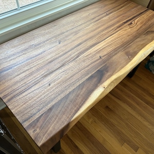 Live Edge Desk with U Shaped Legs photo review