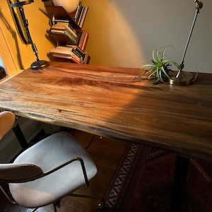 Live Edge Desk with U Shaped Legs photo review