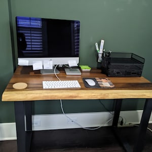 Live Edge Desk with U Shaped Legs photo review
