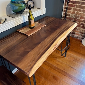 Live Edge Desk with Hairpin Legs photo review