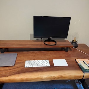 Live Edge Monitor Stand photo review
