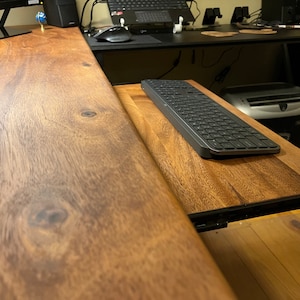 Walnut Keyboard Tray – Add-on photo review