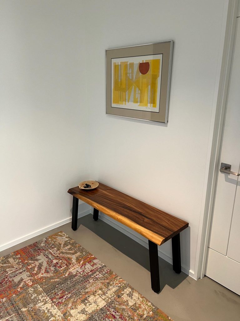 Live Edge Walnut Bench photo review