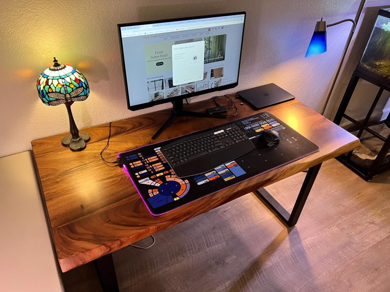 Live Edge Desk with U Shaped Legs photo review