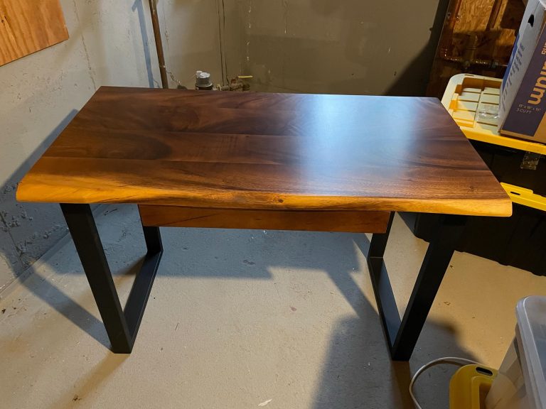 Live Edge Desk with U Shaped Legs photo review