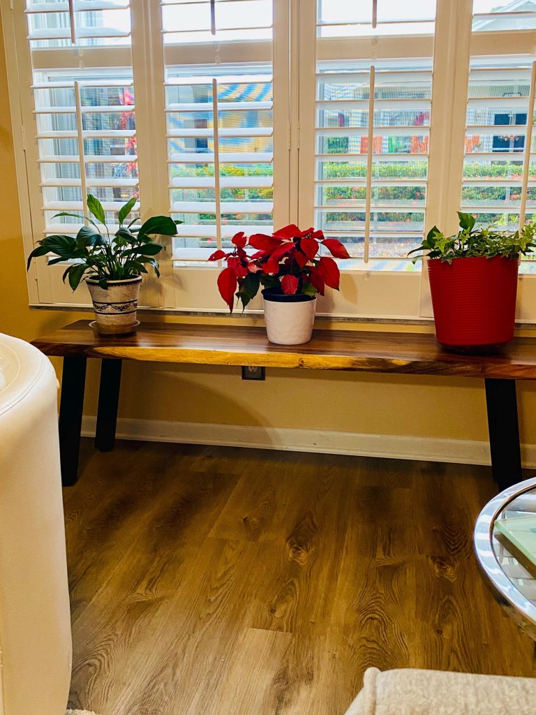 Live Edge Walnut Bench photo review