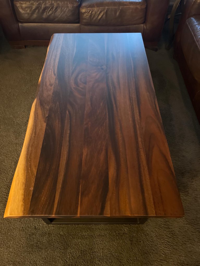 Live Edge Coffee Table with Storage photo review