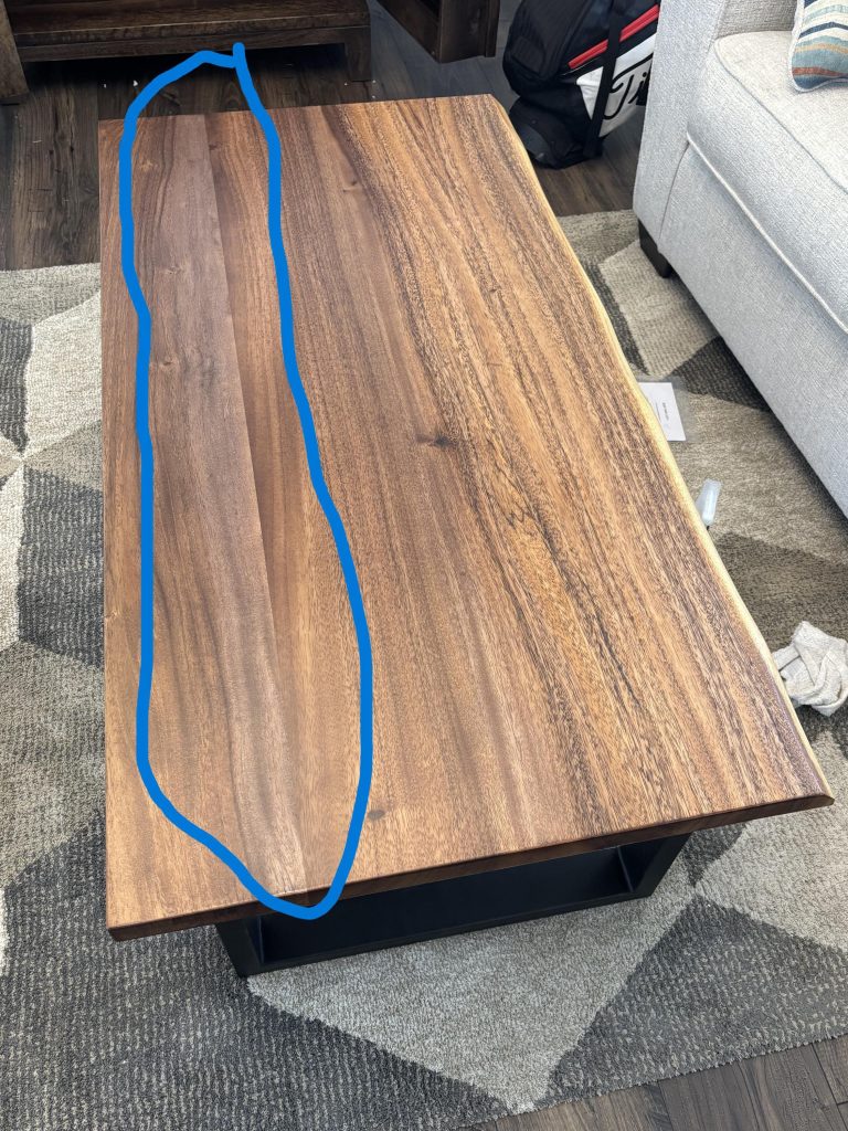Live Edge Coffee Table photo review