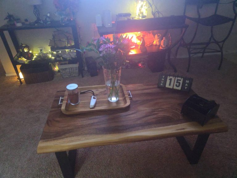 Live Edge Coffee Table with Storage photo review