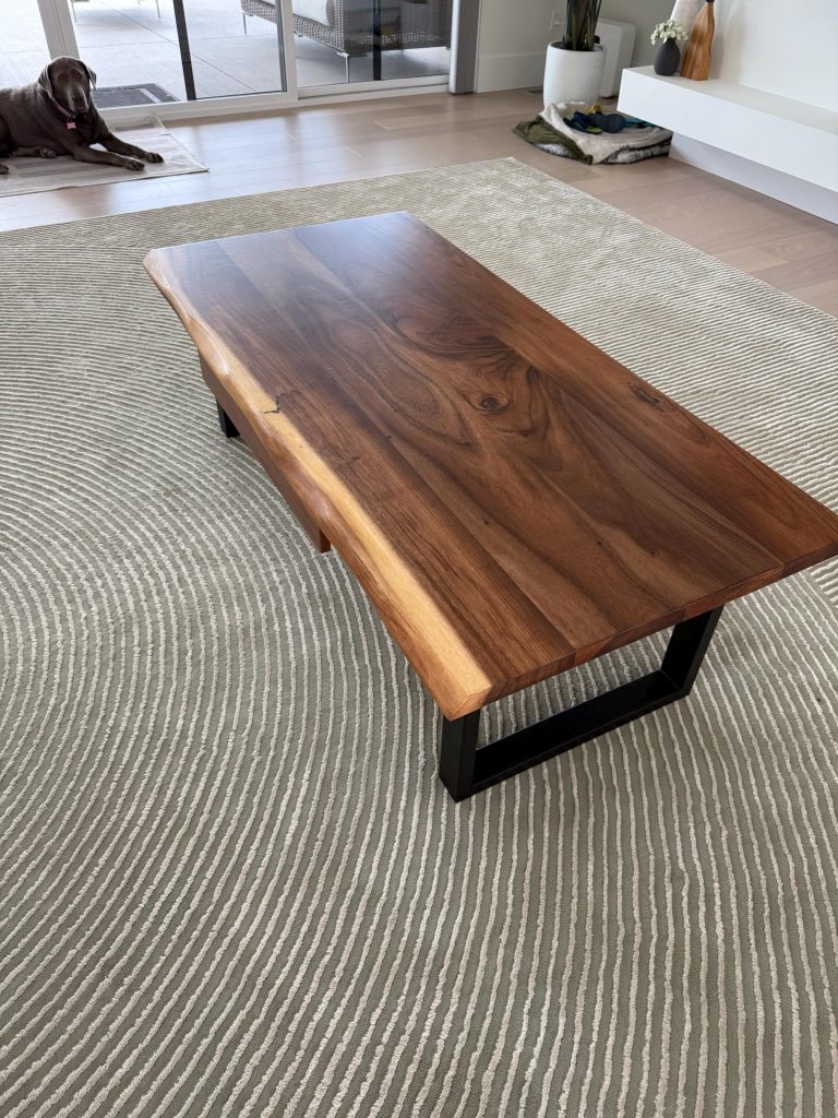 Live Edge Coffee Table with Storage photo review