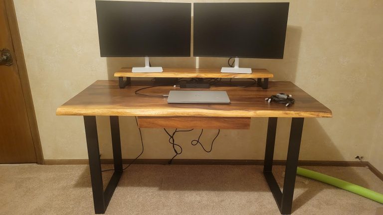 Live Edge Desk with U Shaped Legs photo review