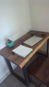Live Edge Desk with U Shaped Legs photo review