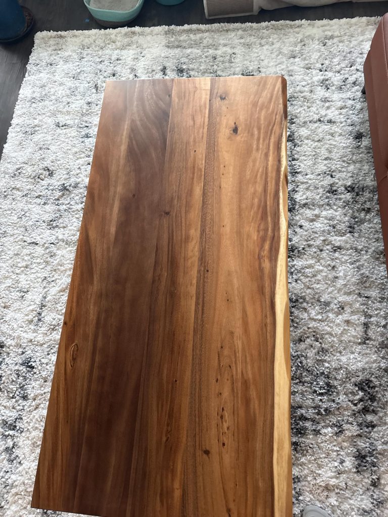 Live Edge Coffee Table with Storage photo review