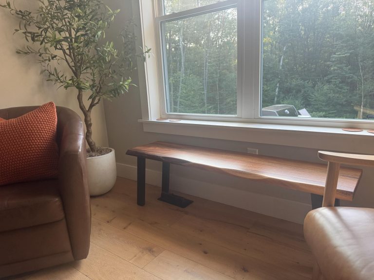 Live Edge Walnut Bench photo review