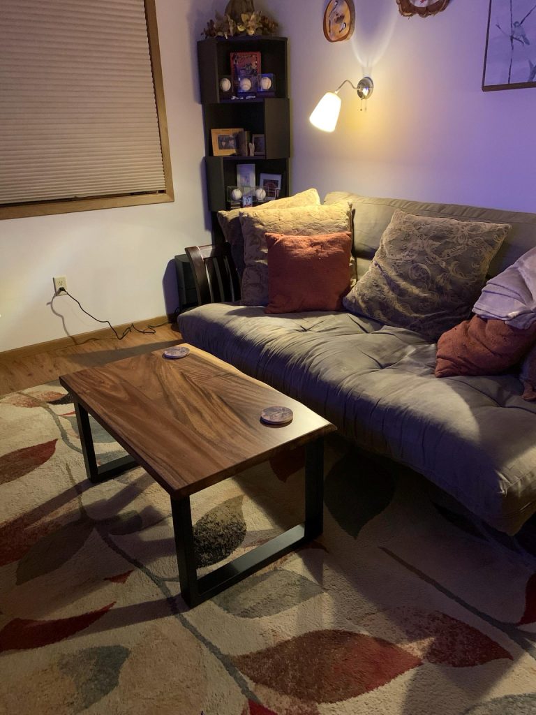 Live Edge Coffee Table with Storage photo review