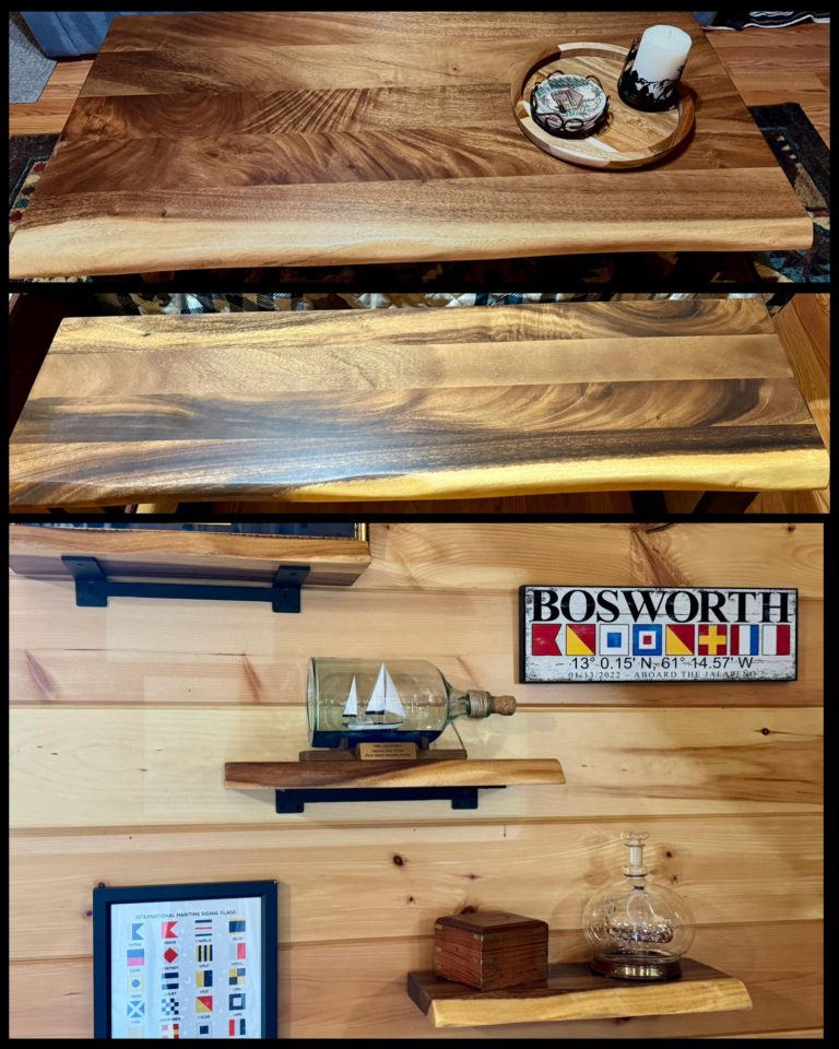 Live Edge Walnut Bench photo review