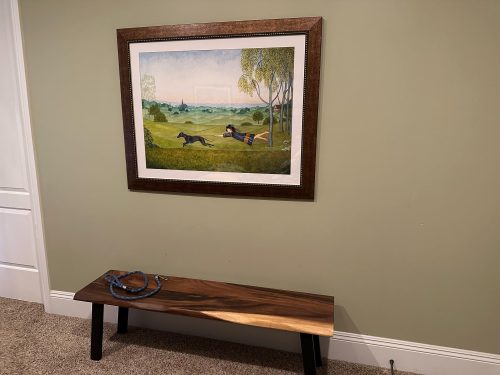 Live Edge Walnut Bench photo review