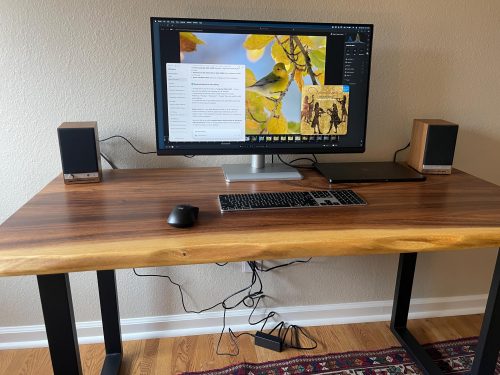 Live Edge Desk with U Shaped Legs photo review