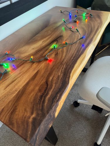 Live Edge Desk with U Shaped Legs photo review