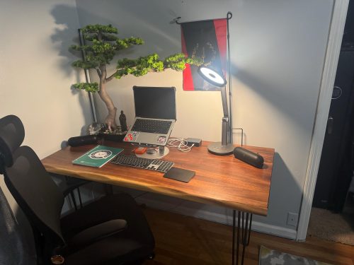 Live Edge Desk with Hairpin Legs photo review