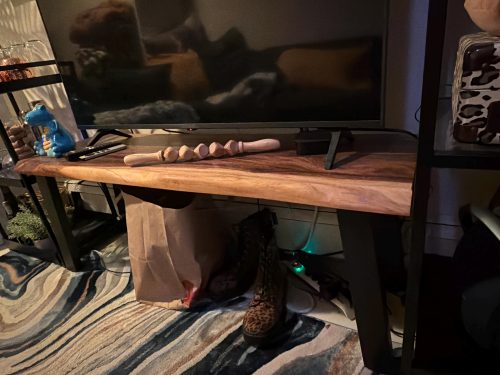 Live Edge Walnut Bench photo review