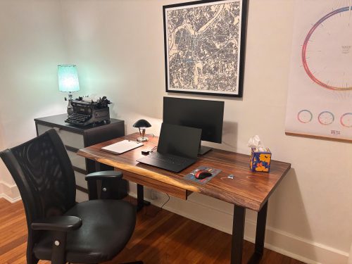Live Edge Desk with U Shaped Legs photo review