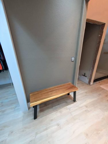 Live Edge Walnut Bench photo review