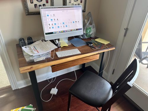 Live Edge Desk with U Shaped Legs photo review
