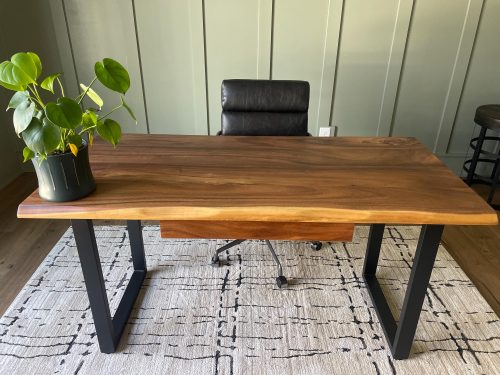 Live Edge Desk with U Shaped Legs photo review