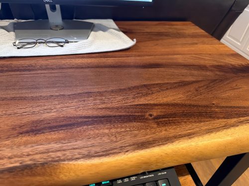Live Edge Desk with U Shaped Legs photo review